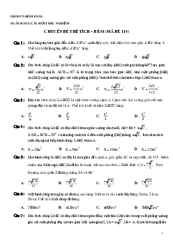 TOP350 câu hỏi trắc nghiệm chuyên đề hình học không gian – Nhóm Toán Toán 12