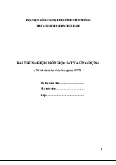 Thí nghiệm Cảm biến trong IoT với Arduino ESP32 | Iot và ứng dụng | Học viện Công nghệ Bưu chính Viễn thông