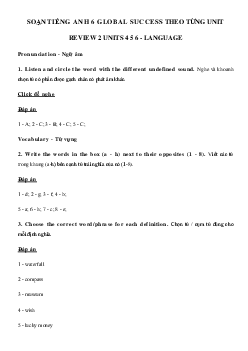 Review 2 lớp 6 Language