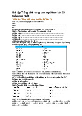 Bài tập Tiếng Việt nâng cao lớp 5 trọn bộ 35 tuần mới nhất