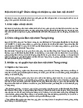 Nội chính là gì? Chức năng và nhiệm vụ của ban nội chính?