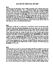 9 bài tập mô hình hóa dữ liệu-Trường đại học Văn Lang