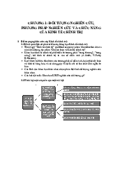 Tài liệu học phần Kinh tế chính trị | Đại học Bách Khoa Hà Nôị