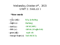 Giáo án điện tử Tiếng anh 6 unit 1: My new school -Part 2 A Closer Look 1 | Global success