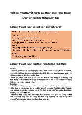 Viết bài văn thuyết minh giải thích một hiện tượng tự nhiên mà bản thân quan tâm | Ngữ văn 8 Chân trời sáng tạo