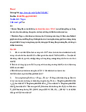 Đề bài và yêu cầu thực hiện tiểu luận | Môn Hóa lý 1,2 - Đại học Sư phạm Kỹ thuật Thành phố Hồ Chí Minh