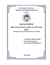 Trình bày ba bước đột phá đổi mới kinh tế từ 1975-1986 | Bài tập nhóm môn Lịch sử đảng cộng sản Việt Nam