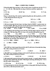 Đề cương ôn tập thi môn Toán cao cấp C1 | Trường Đại học Duy Tân