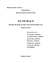 Bài thu hoạch: Chuyến tham quan Bảo tàng lịch sử Việt Nam - Đại học Văn Lang