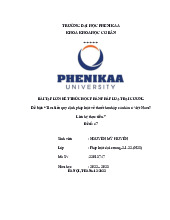 Tìm hiểu quy định pháp luật về thuế thu nhập cá nhân ở Việt Nam? Liên hệ thực tiễn | Bài tập lớn kết thúc học phần Pháp luật đại cương