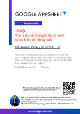 Tài liệu Tìm hiểu về Google Appsheet từ cơ bản tới nâng cao