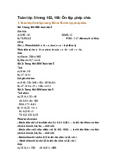 Toán lớp 5 trang 163, 164: Ôn tập phép chia