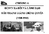 Bài giảng ôn tập Chương 1 - Lịch Sử Đảng Cộng Sản Việt Nam | Đại học Tôn Đức Thắng
