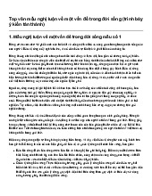 Top văn mẫu Lớp 7 Nghị luận về một vấn đề trong đời sống (trình bày ý kiến tán thành)