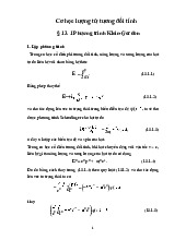 Cơ học lượng tử tương đối tính | Cơ học lượng tử | Trường Đại học Khoa học Tự nhiên, Đại học Quốc gia Hà Nội