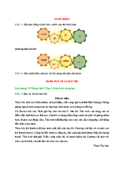 Tiếng Việt 3 trang 79, 80, 81 Bài 2: Điều kì diệu | Chân trời sáng tạo