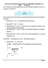 Bài toán cuộn cảm L biến thiên Kiến thức cần nhớ  | Bài tập vật lý đại cương | Trường Đại học khoa học Tự nhiên