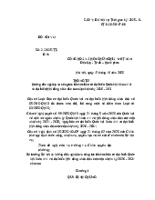 Hướng dẫn nghiệp vụ công tác tổ chức bầu cử đại biểu Quốc hội