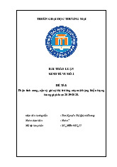 Phân tích cung, cầu và giá cả thị trường của mặt hàng khẩu trang trong giai đoạn 2019-2025 | Bài thảo luận kinh tế vi mô