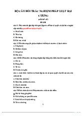 Đề cương môn Pháp luật đại cương - Trường Đại học Văn Hiến.