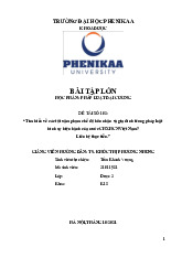 Tìm hiểu về các tội xâm phạm chế độ hôn nhân và gia đình trong pháp luật hình sự hiện hành của nước CHXHCN Việt Nam? Liên hệ thực tiễn | Bài tập lớn kết thúc học phần Pháp luật đại cương