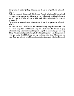 Hãy đóng vai một nhân vật hoạt hình mà em thích và tự giới thiệu về mình với các bạn nhỏ | Tập làm văn lớp 2 | Cánh diều