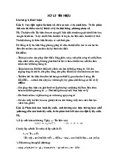 Tổng hợp kiến thức và bài tập môn Xử lý tín hiệu số | Trường Đại học Bách Khoa Hà Nội