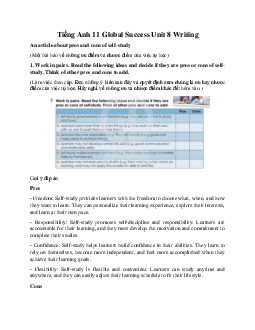 Giải Unit 8 Writing | Tiếng Anh 11 Global Success