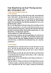 Hoạt động thương mại là gì? Thương mại bao gồm những ngành nào?