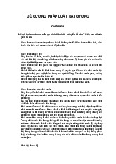 Đề cương Môn Pháp luật đại cương | Học viện Cảnh sát nhân dân