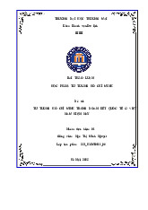 Tư tưởng Hồ Chí Minh trong đoàn kết quốc tế ở Việt Nam hiện nay | Bài thảo luận tư tưởng Hồ Chí Minh