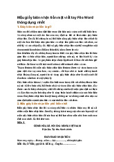 Mẫu giấy biên nhận tiền mặt viết tay File Word thông dụng nhất