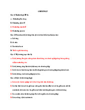 Trắc nghiệm chương 5 Marketing STP | Marketing căn bản