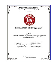 Crafty Corner: Dự án workshop kết hợp kinh doanh đồ uống | Đại Học Ngoại Thương