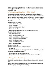 Cách giải dạng Toán rút về đơn vị lớp 3 dễ hiểu kèm bài tập