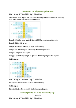 Soạn bài Em yêu thầy cô (trang 65) | Tiếng việt lớp 2 sách Cánh dIều
