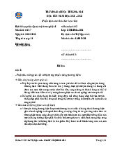 Bài thi Học phần Quản trị thương hiệu - Mã: 17 | Trường Đại học Thương Mại