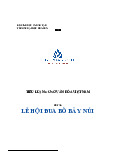 Đề tài: Lễ hội đau bò bảy núi - Tài liệu tham khảo | Đại học Hoa Sen