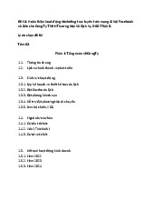 Đề tài: Hoàn thiện hoạt động Marketing trực tuyến trên mạng xã hội Facebook và Zalo cho Công Ty TNHH Thương Mại Và Dịch Vụ D&D TRAVEL môn Chuyên ngành Marketing | Học viện Nông nghiệp Việt Nam