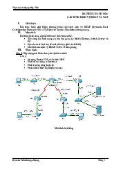 Bài Thực hành số 6 - Mạng máy tính | Trường Đại học Khoa học Tự nhiên, Đại học Quốc gia HCM