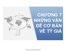 Bài giảng lý thuyết tài chính tiền tệ | Trường Đại học Kinh Tế - Luật