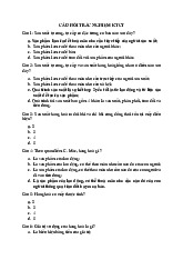 Câu hỏi trắc nghiệm môn Kinh tế chính trị | Trường Đại học Hà Tĩnh