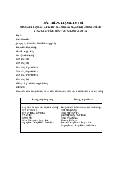 Bài thí nghiệm 1 | Lý thuyết mạch 1 | Đại học Bách Khoa Hà Nội