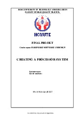 Creating a processorsystem | Môn Hardware/Software Codesign - Đại học Sư phạm Kỹ thuật Thành phố Hồ Chí Minh