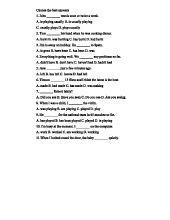 ESL 101: Quiz on English Tenses and Verb Forms