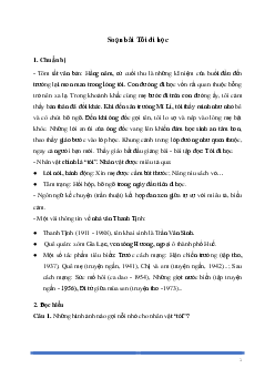 Soạn bài: Tôi đi học Ngữ Văn 8 | Cánh diều