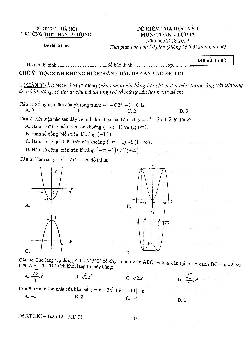 Đề kiểm tra học kỳ 1 Toán 12 năm học 2018 – 2019 trường THPT Đan Phượng – Hà Nội