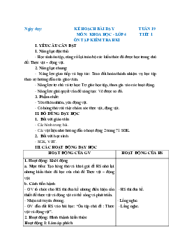 Giáo án Khoa học lớp 4 Tuần 19 | Chân trời sáng tạo