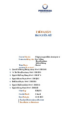 Báo cáo tiểu luận giữa kỳ về tập đoàn KAROFI học phần Nhập môn kinh doanh quốc tế | Trường Đại học Phenikaa