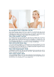 Tìm hiểu các thành phần hóa học có trong toner trong chăm sóc da - Hóa đại cương | Đại học Bách Khoa, Đại học Đà Nẵng